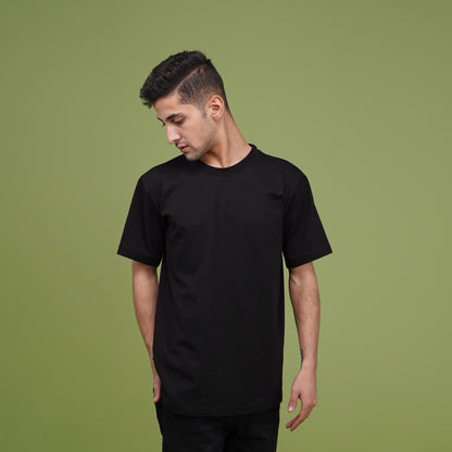 Simple T-shirt oversize for unisex black