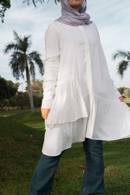 Viscose  Ruffle Shirt