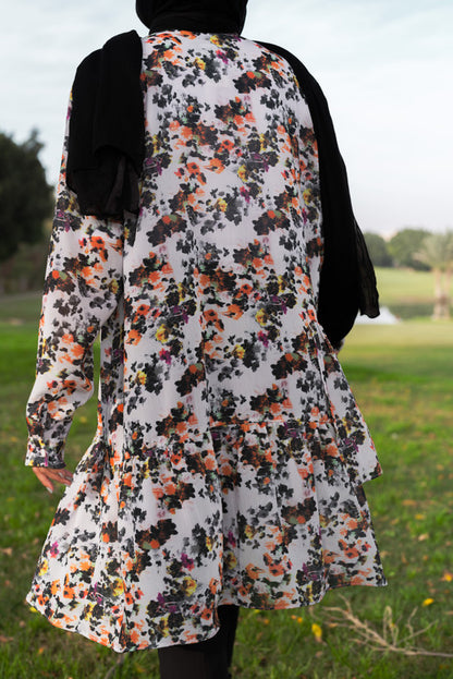 Floral Ruffle Shirt