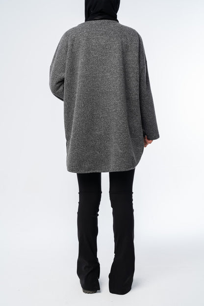 Oversized Pocketed Sweater