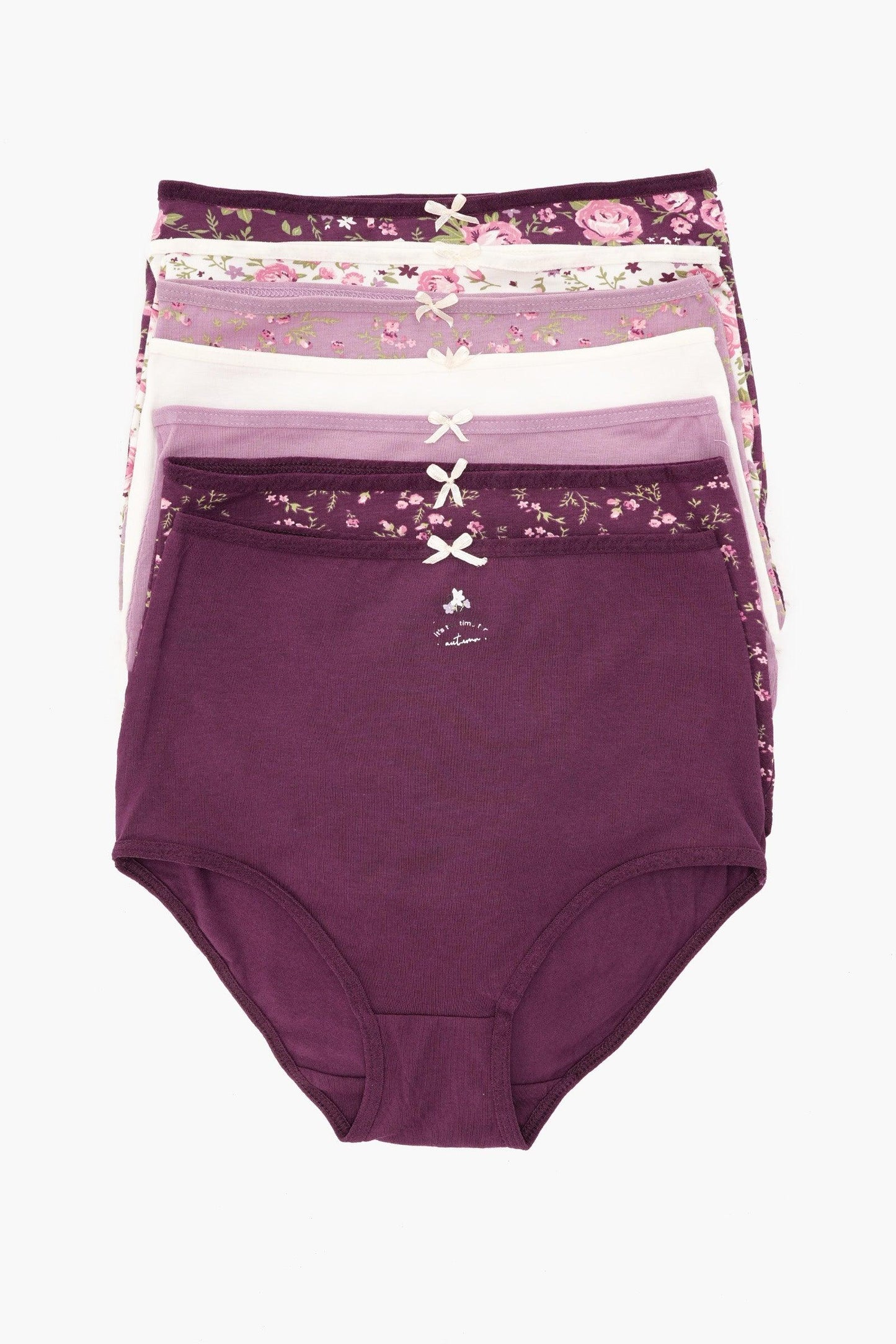 Pack of 7 Colored Full Brief Panties - Carina - ÙƒØ§Ø±ÙŠÙ†Ø§