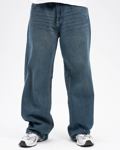 Wide Leg Jeans - Dark Blue