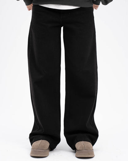 Wide Leg Jeans - Black