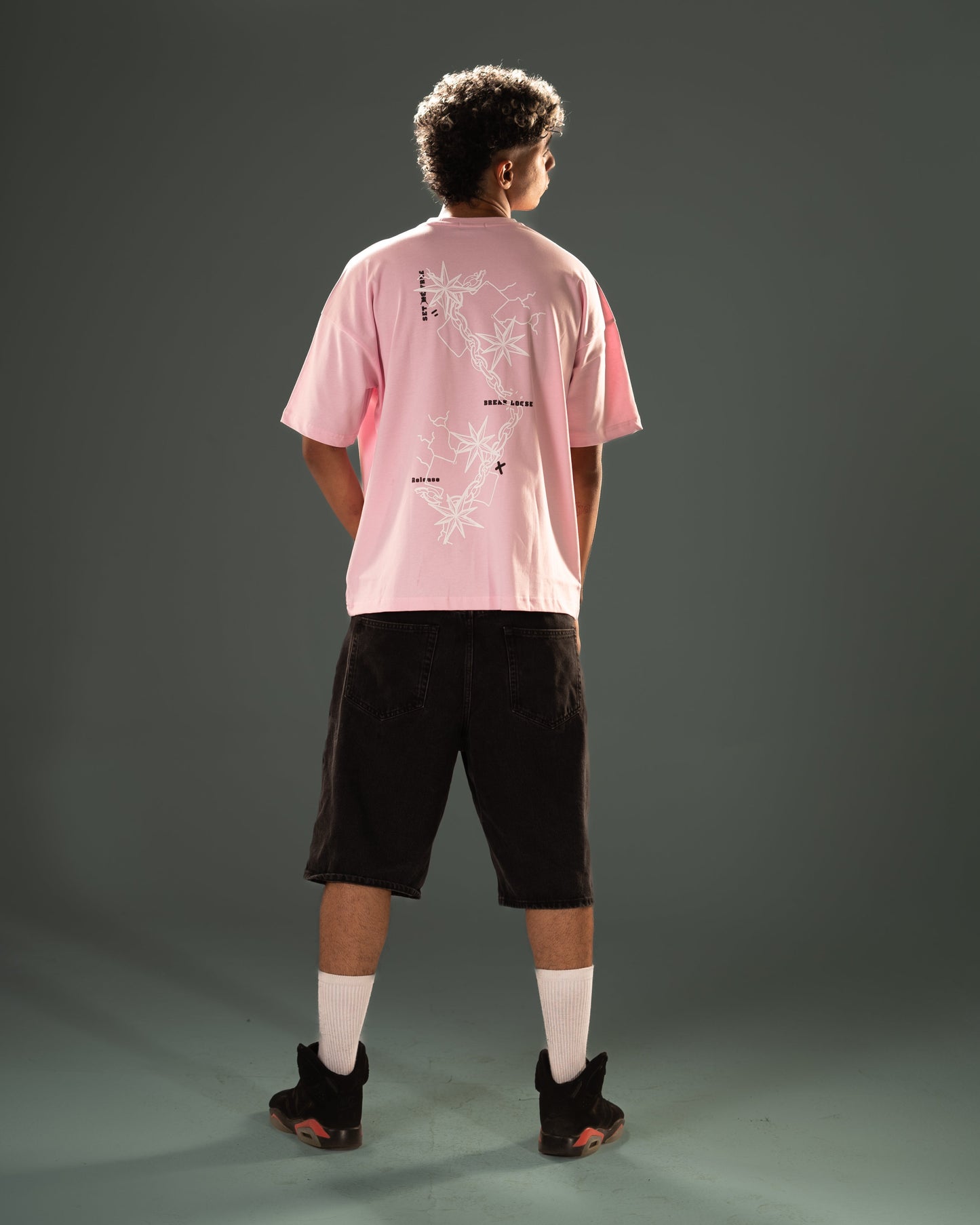 Cotton Oversized T-Shirt – Light Pink