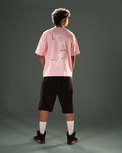 Cotton Oversized T-Shirt – Light Pink