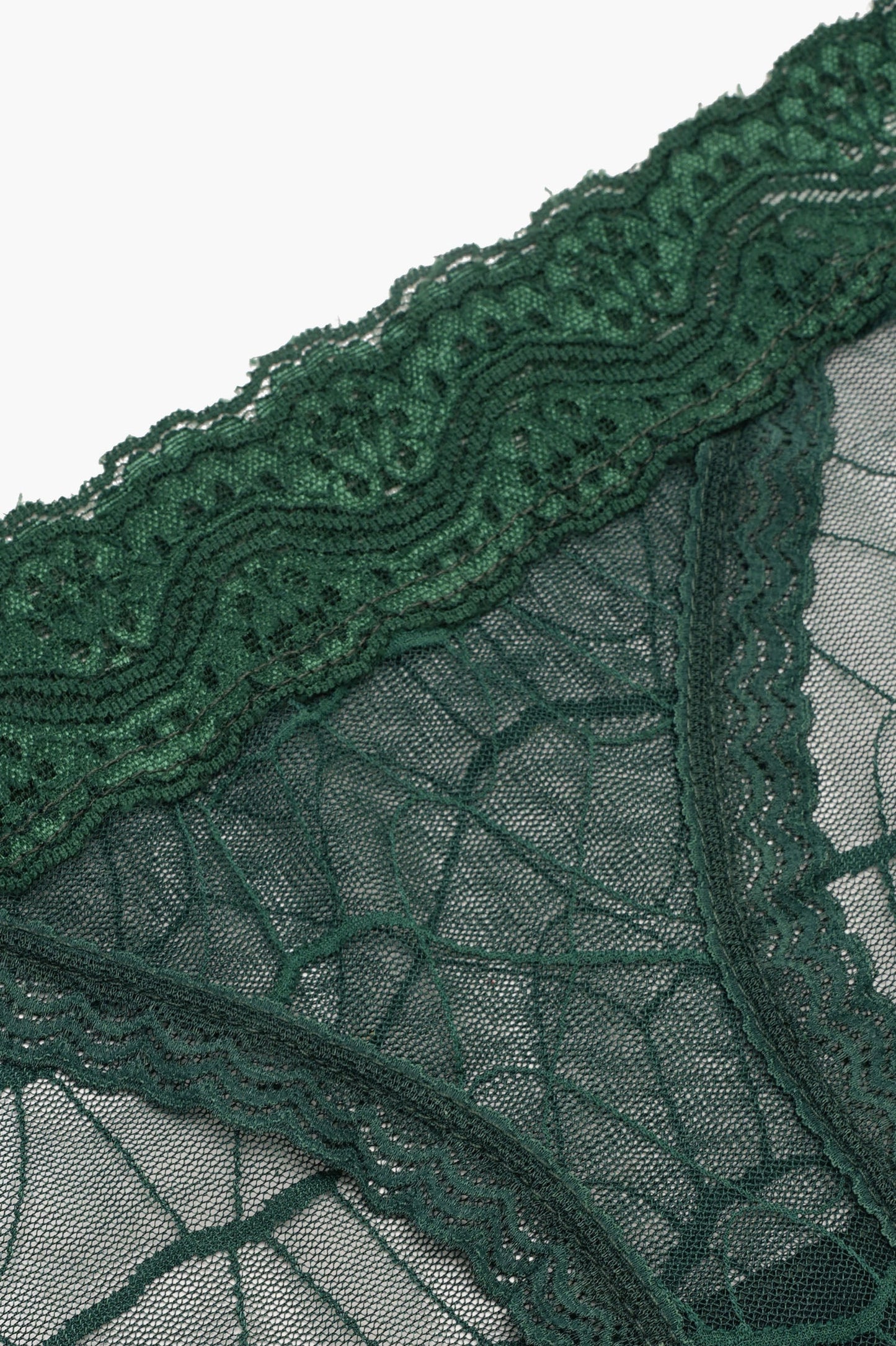 Essential Lace Bikini Panty - Deep Green