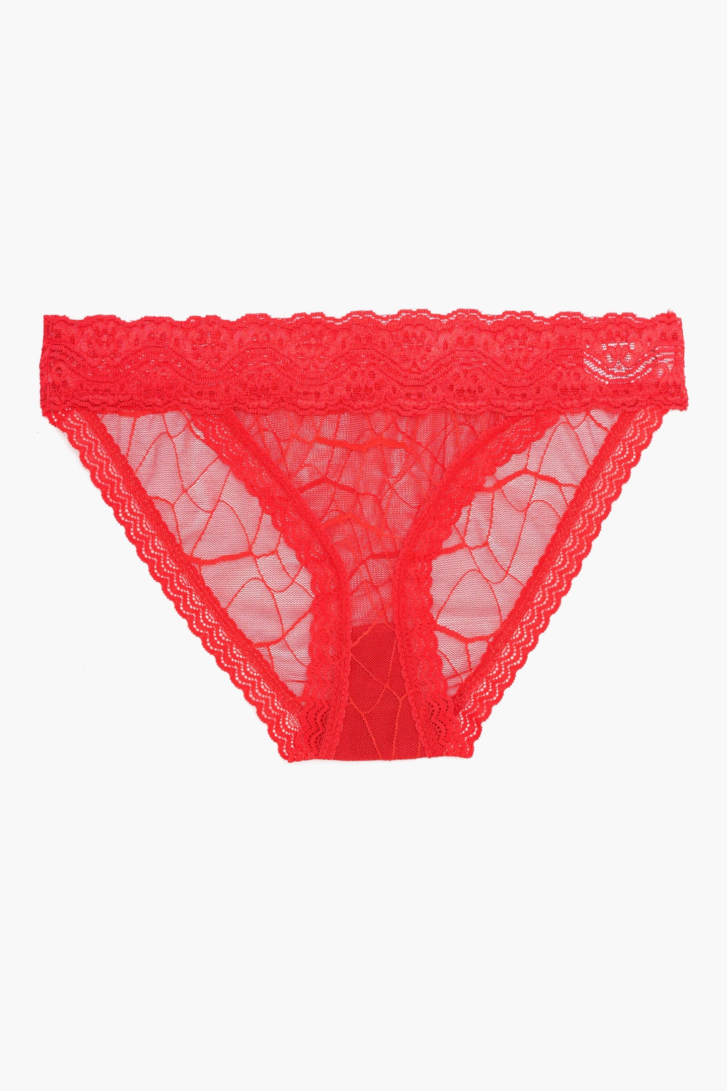 Essential Lace Bikini Panty - Red