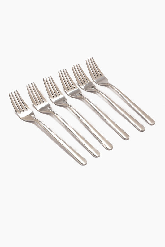 Fork Set - 6 Pcs - Silver