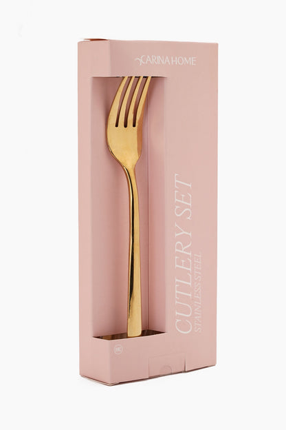 Fork Set - 6 Pcs - Gold