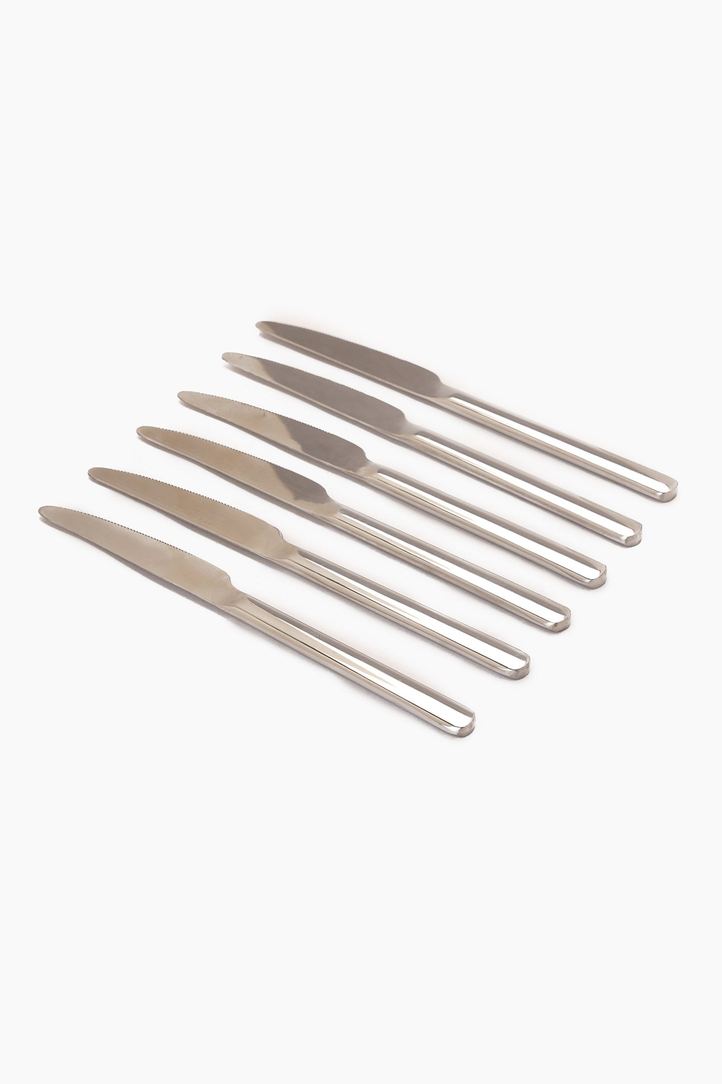 Knife Set - 6 Pcs - Silver