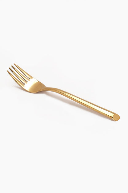 Small Fork Set - 6 Pcs - Gold