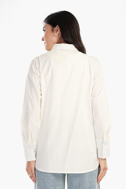 Poplin Shirt with Side Vents