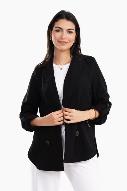 Notch Collar Chic Blazer