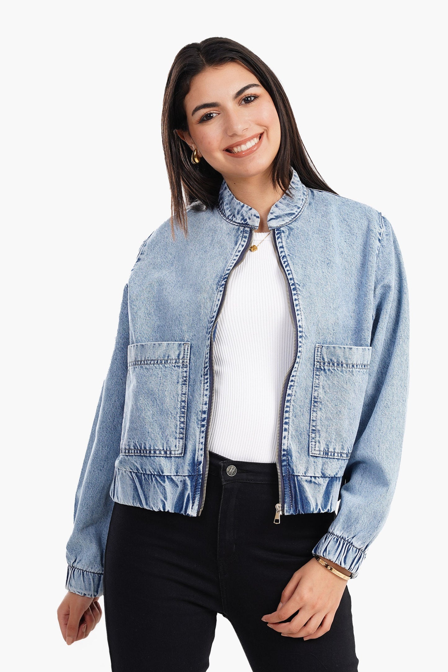 Bomber Denim Jacket