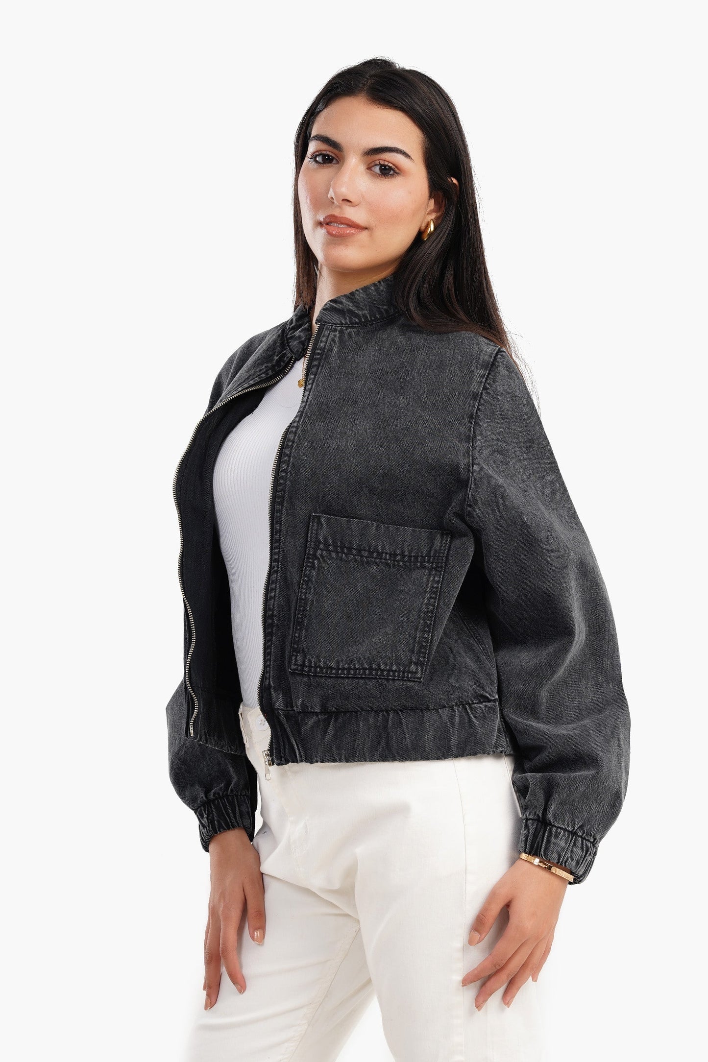 Bomber Denim Jacket