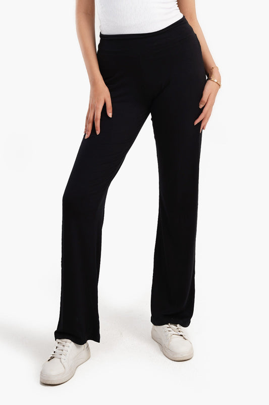 Black Viscose Pants