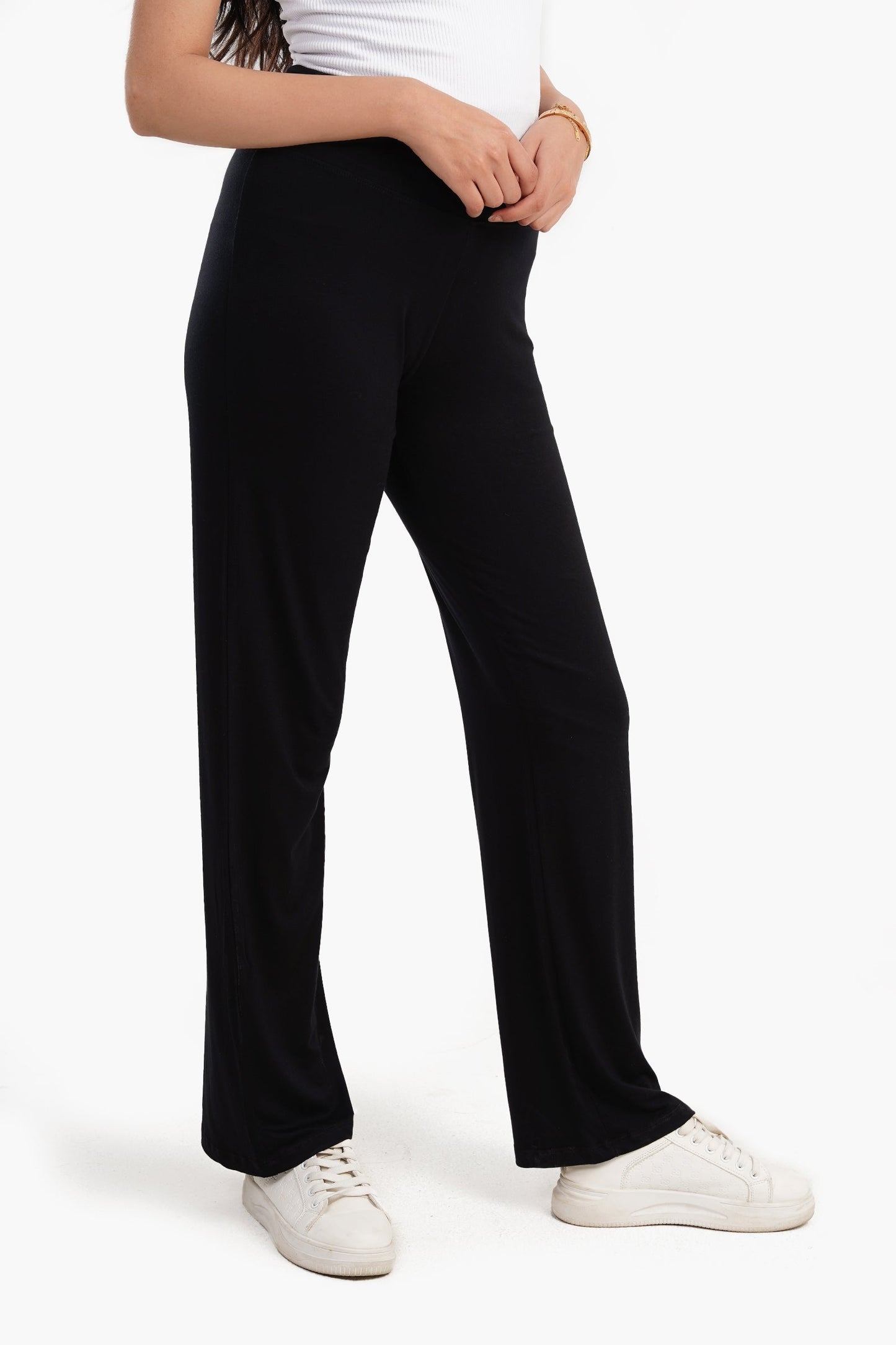 Black Viscose Pants