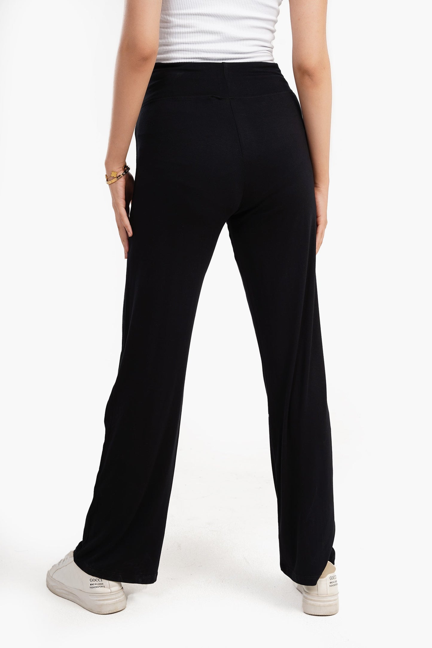 Black Viscose Pants