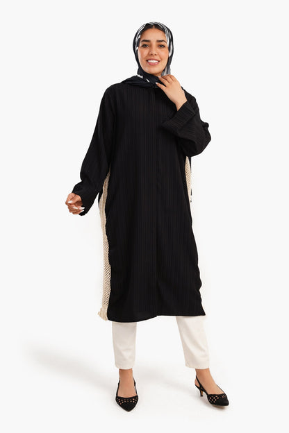 Shirt Dress with Side Trico