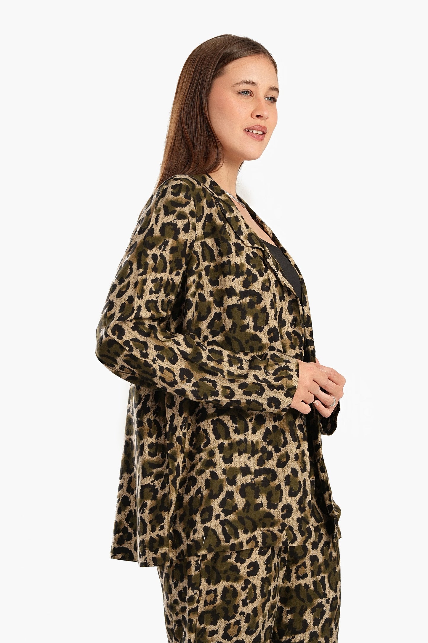 All Over Animal Print Blazer