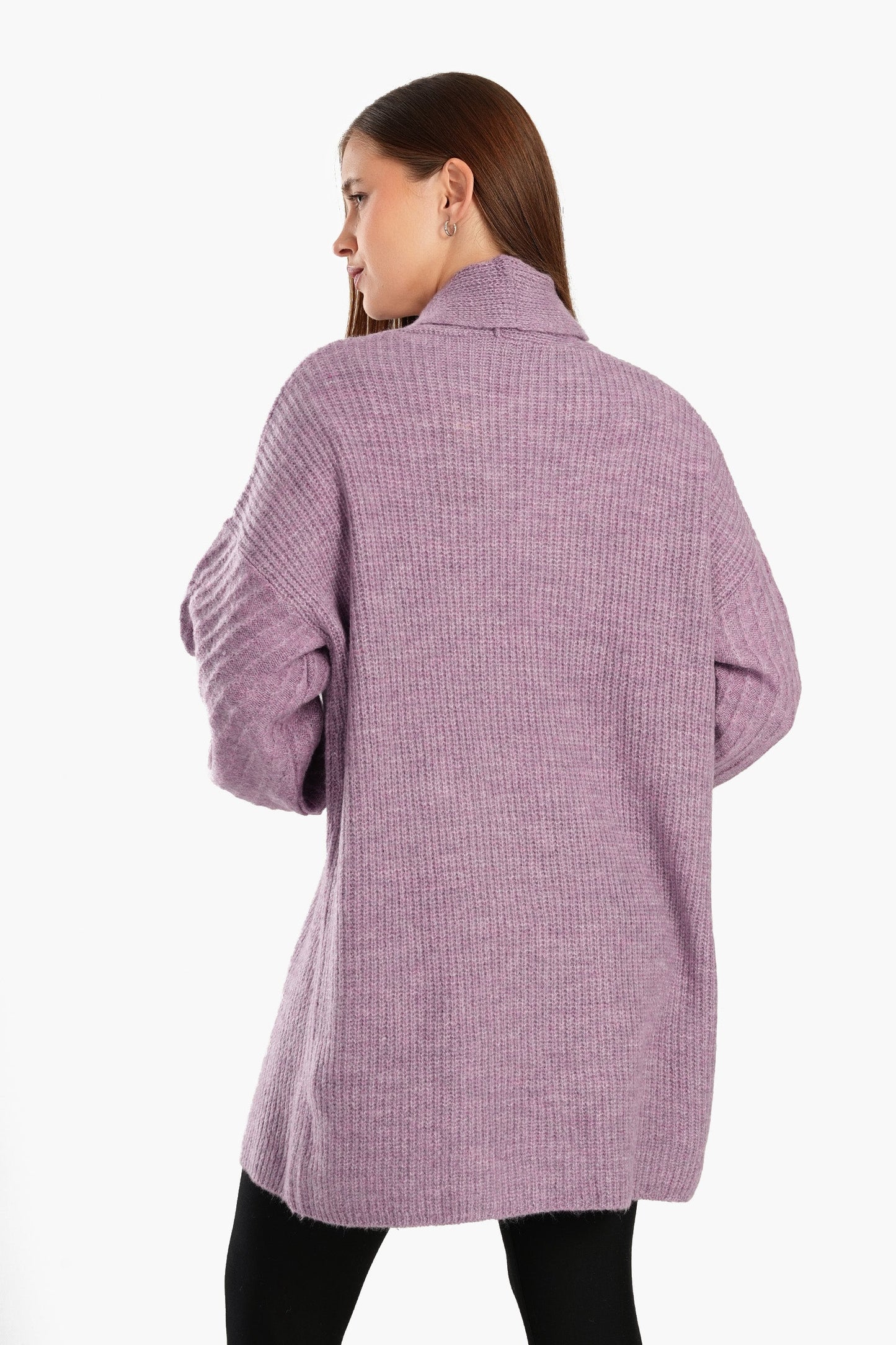 Knitted Bishop Sleeves Cardigan