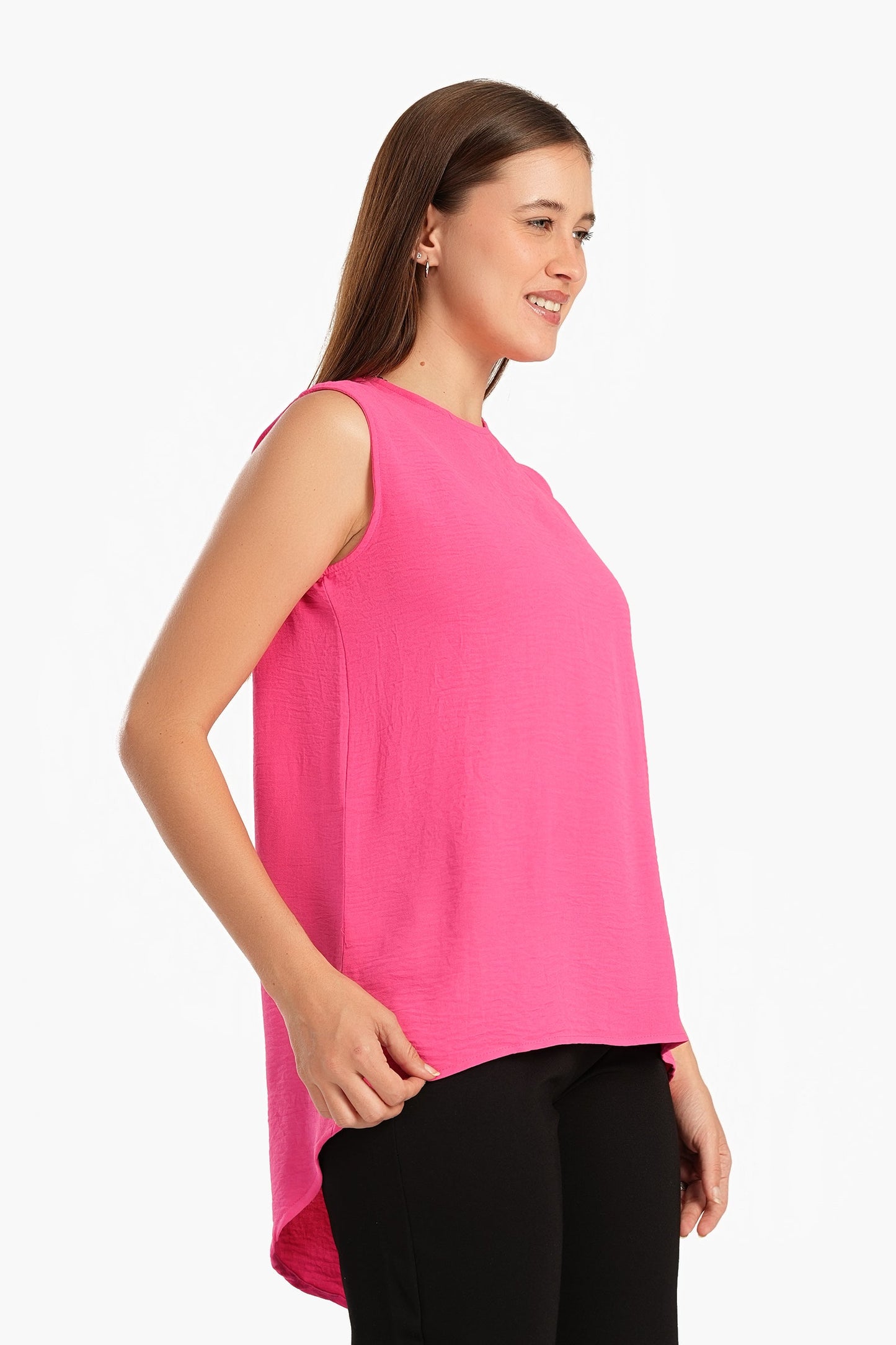 Asymmetrical Sleeveless Blouse