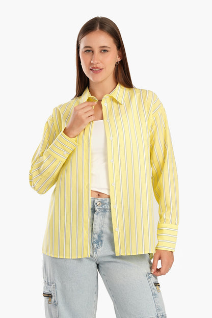 Light Yellow Striped Shirt