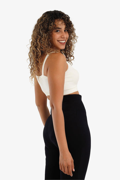 Plunge Neck Crop Top - Carina - ÙƒØ§Ø±ÙŠÙ†Ø§