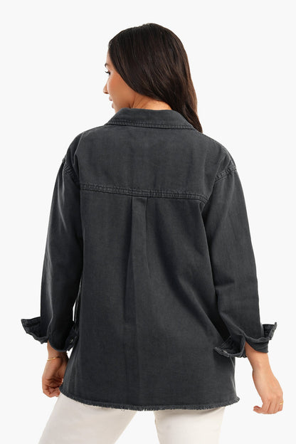 Denim Shirt with Chest Pockets