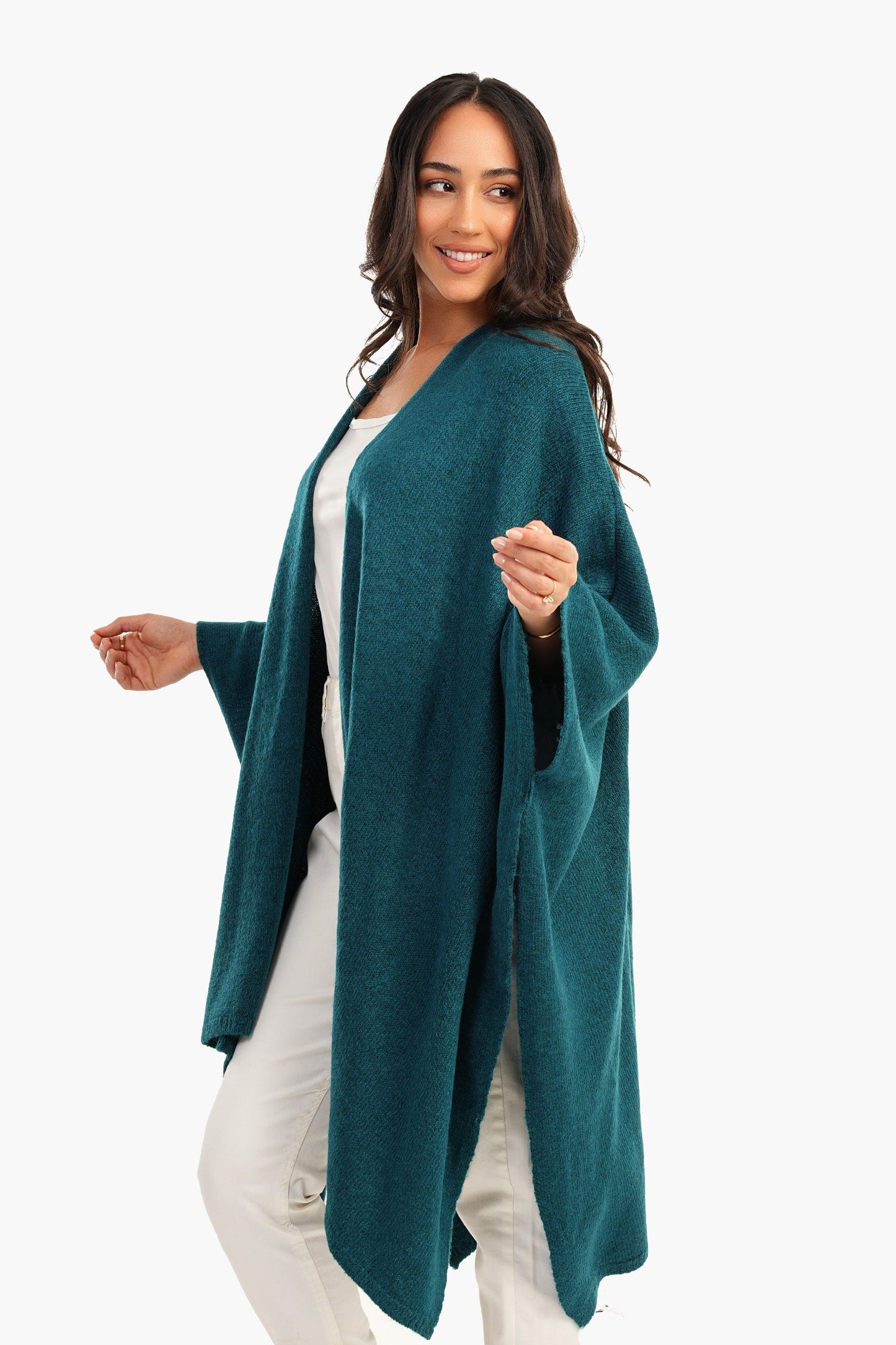 Wool Knitted Poncho