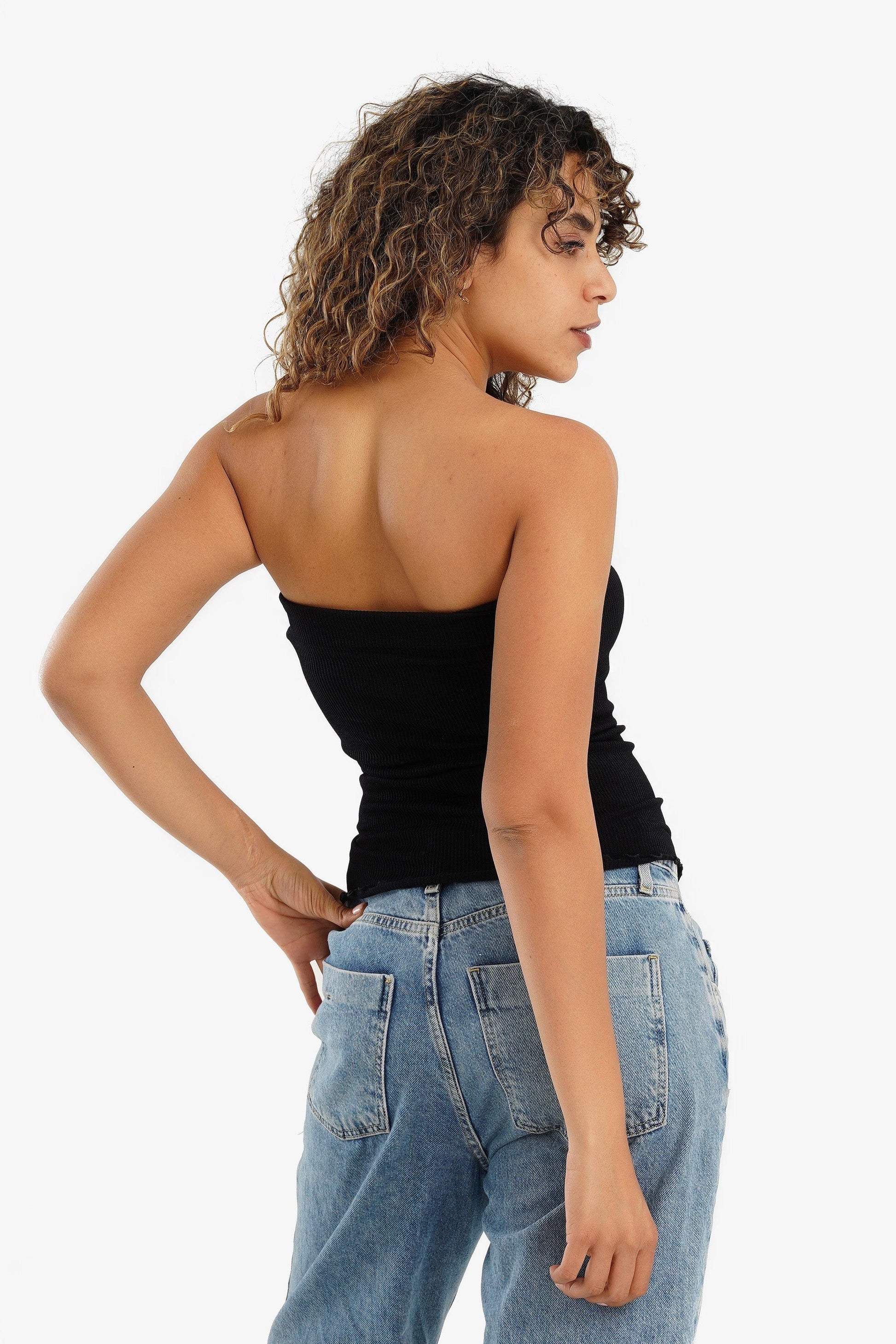 Strapless Ribbed Top - Carina - ÙƒØ§Ø±ÙŠÙ†Ø§