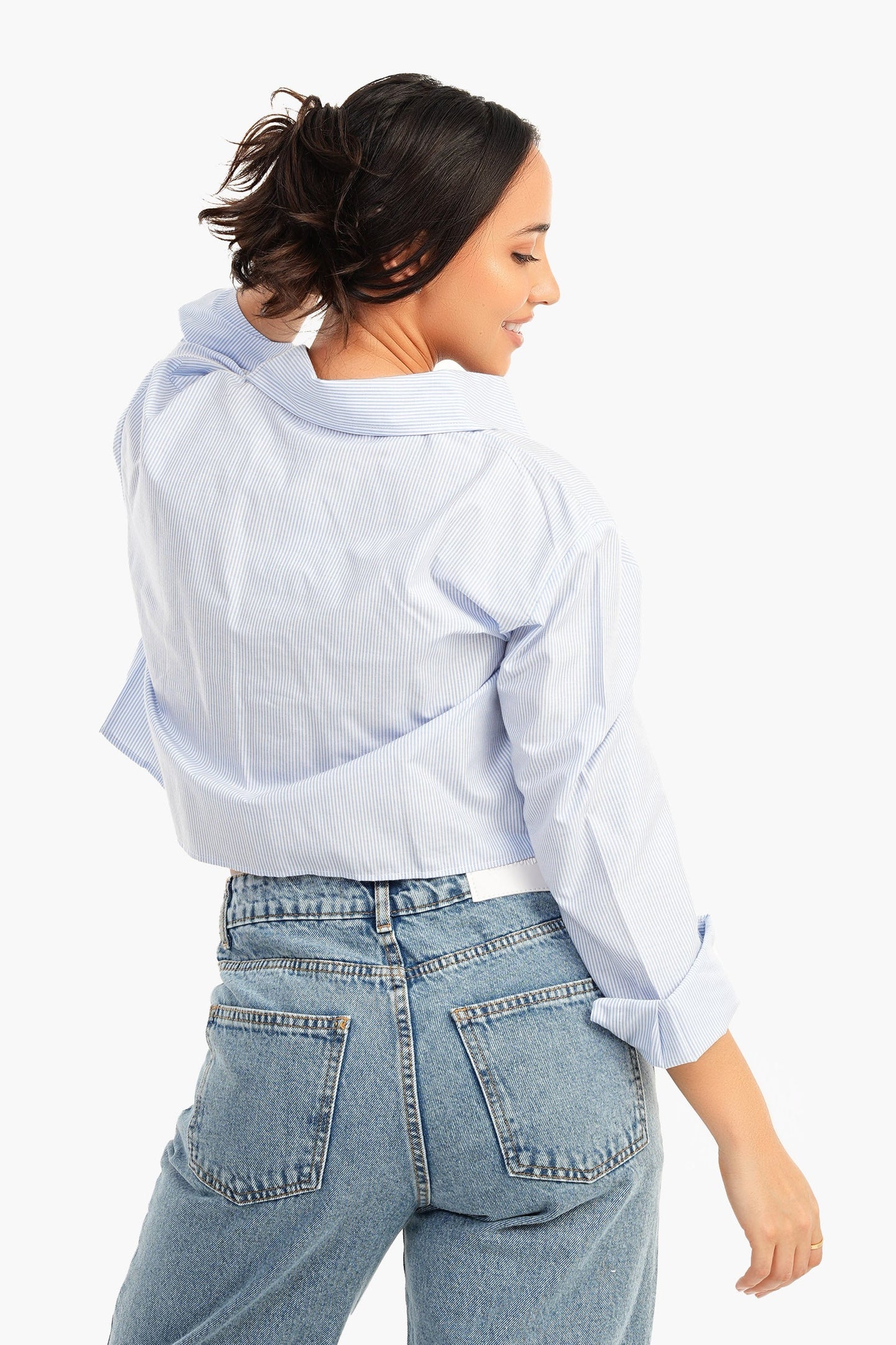 Asymmetrical Cropped Shirt