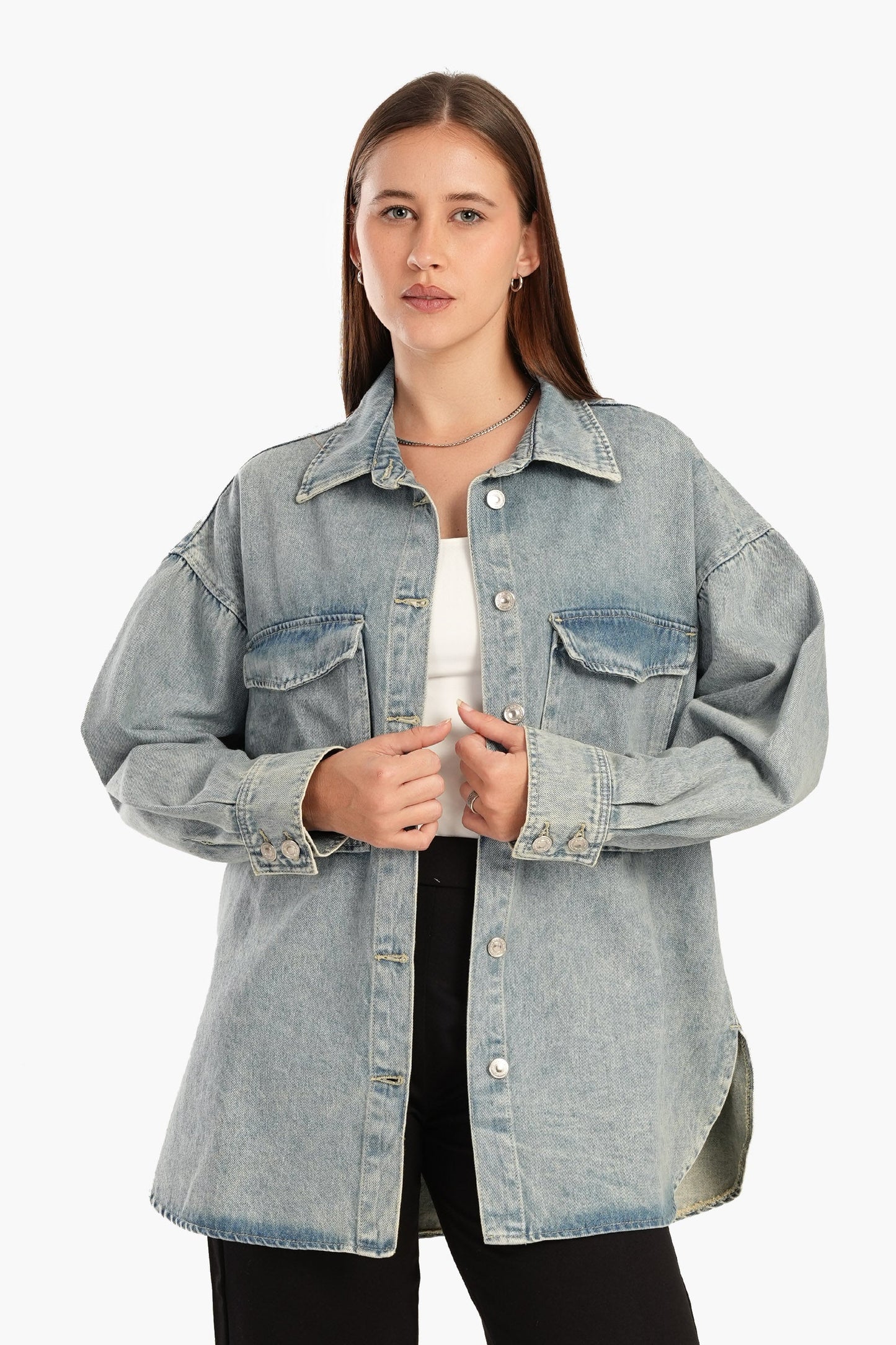 Oversized Denim Shirt