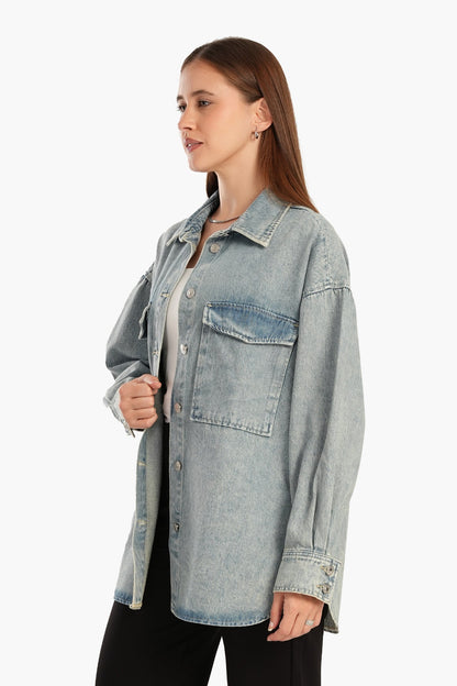 Oversized Denim Shirt