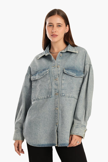 Oversized Denim Shirt