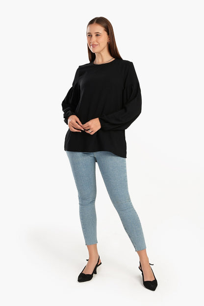 Blouse with Peasant Sleeves