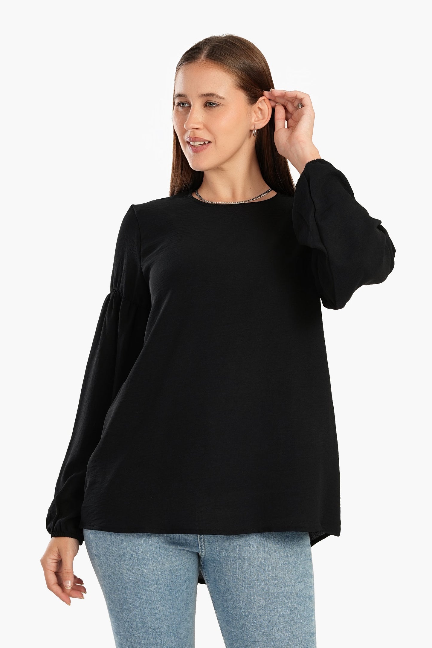 Blouse with Peasant Sleeves