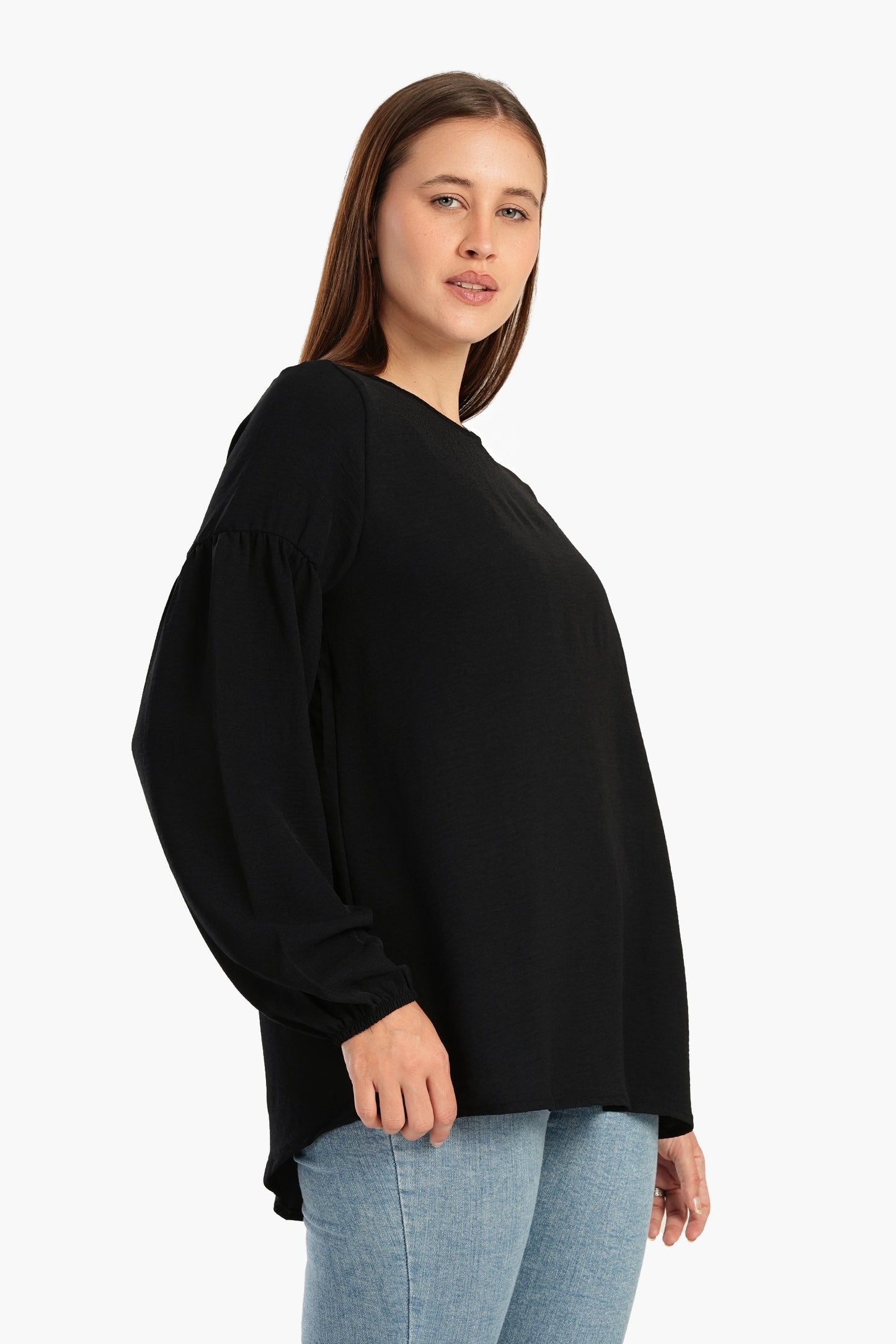 Blouse with Peasant Sleeves