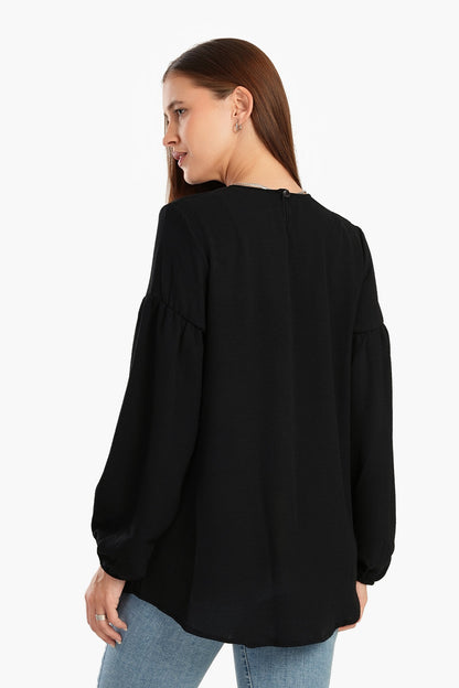 Blouse with Peasant Sleeves