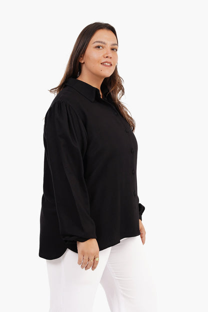 Long Puffy Sleeves Blouse