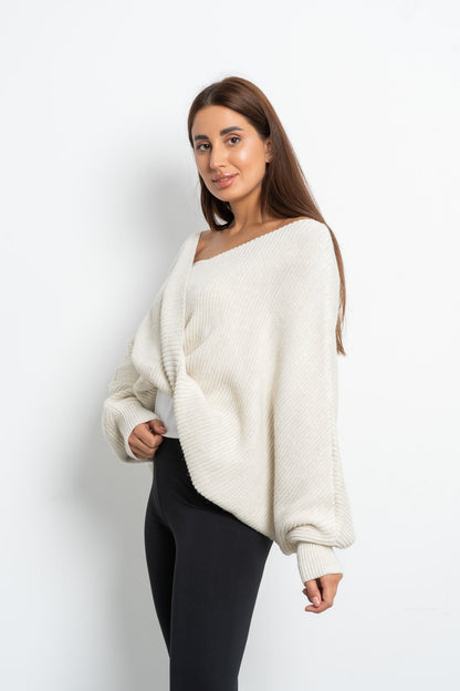 Twisted Knitted Pullover