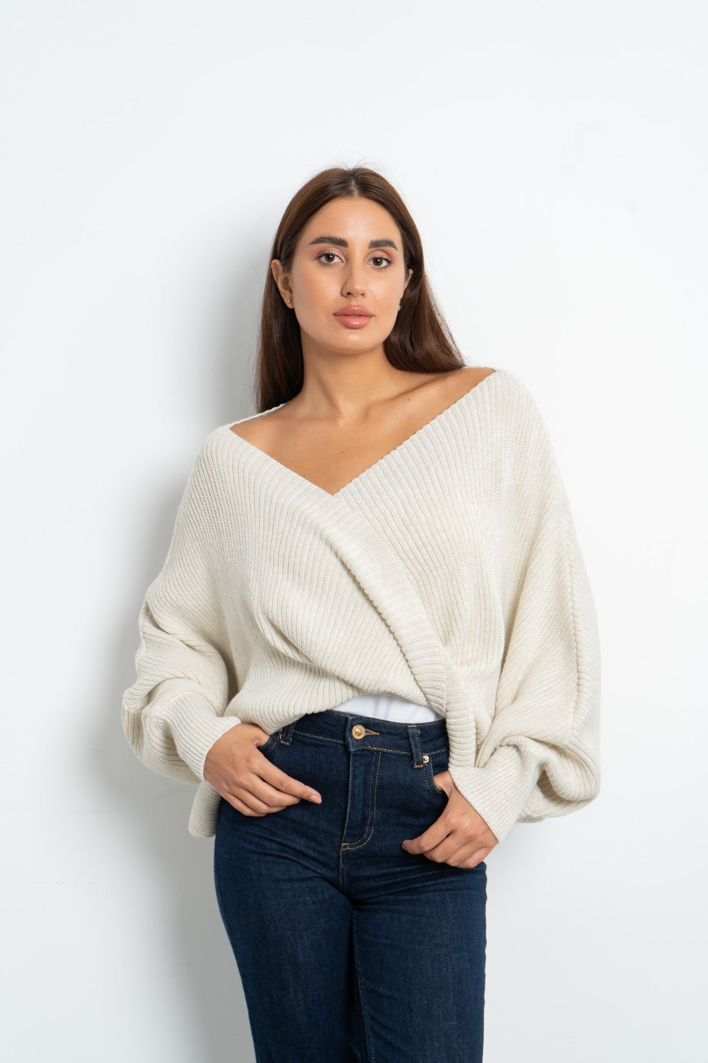 Twisted Knitted Pullover