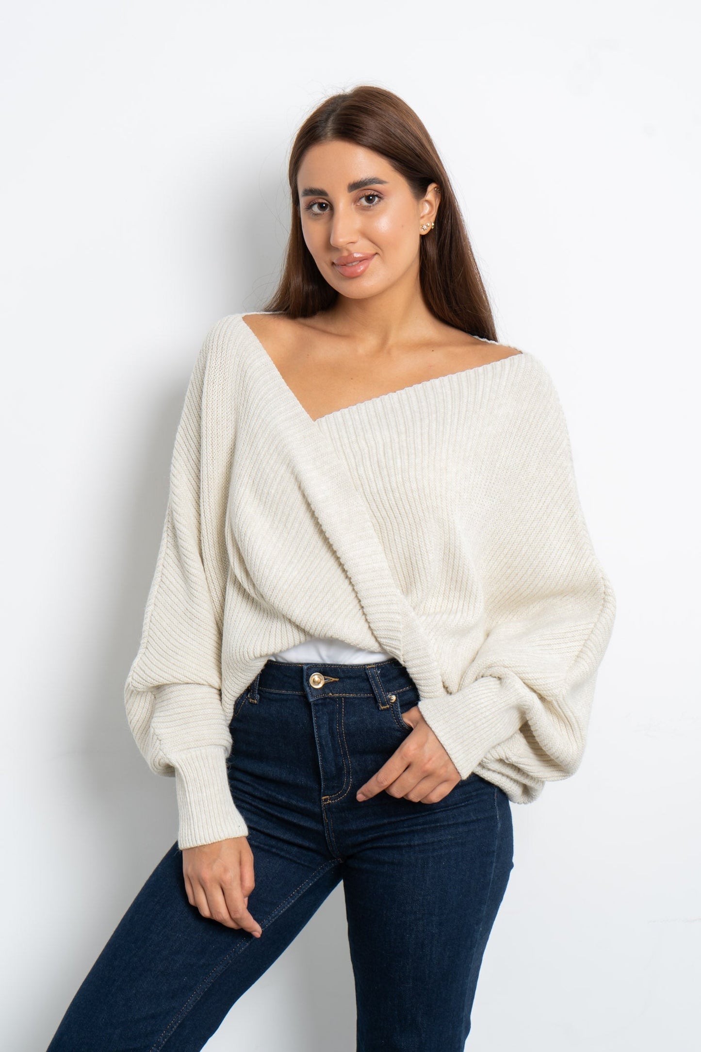 Twisted Knitted Pullover