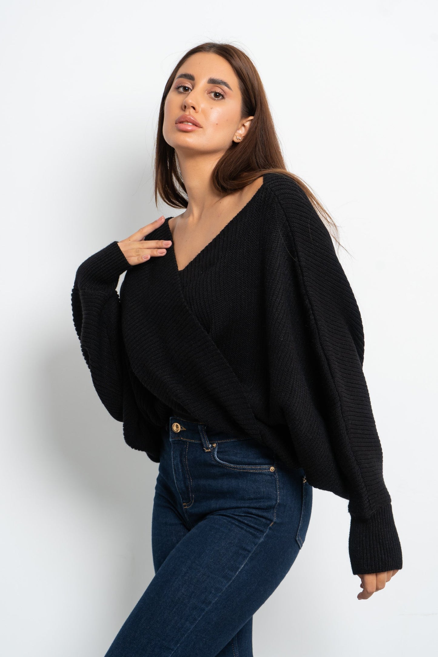 Twisted Knitted Pullover