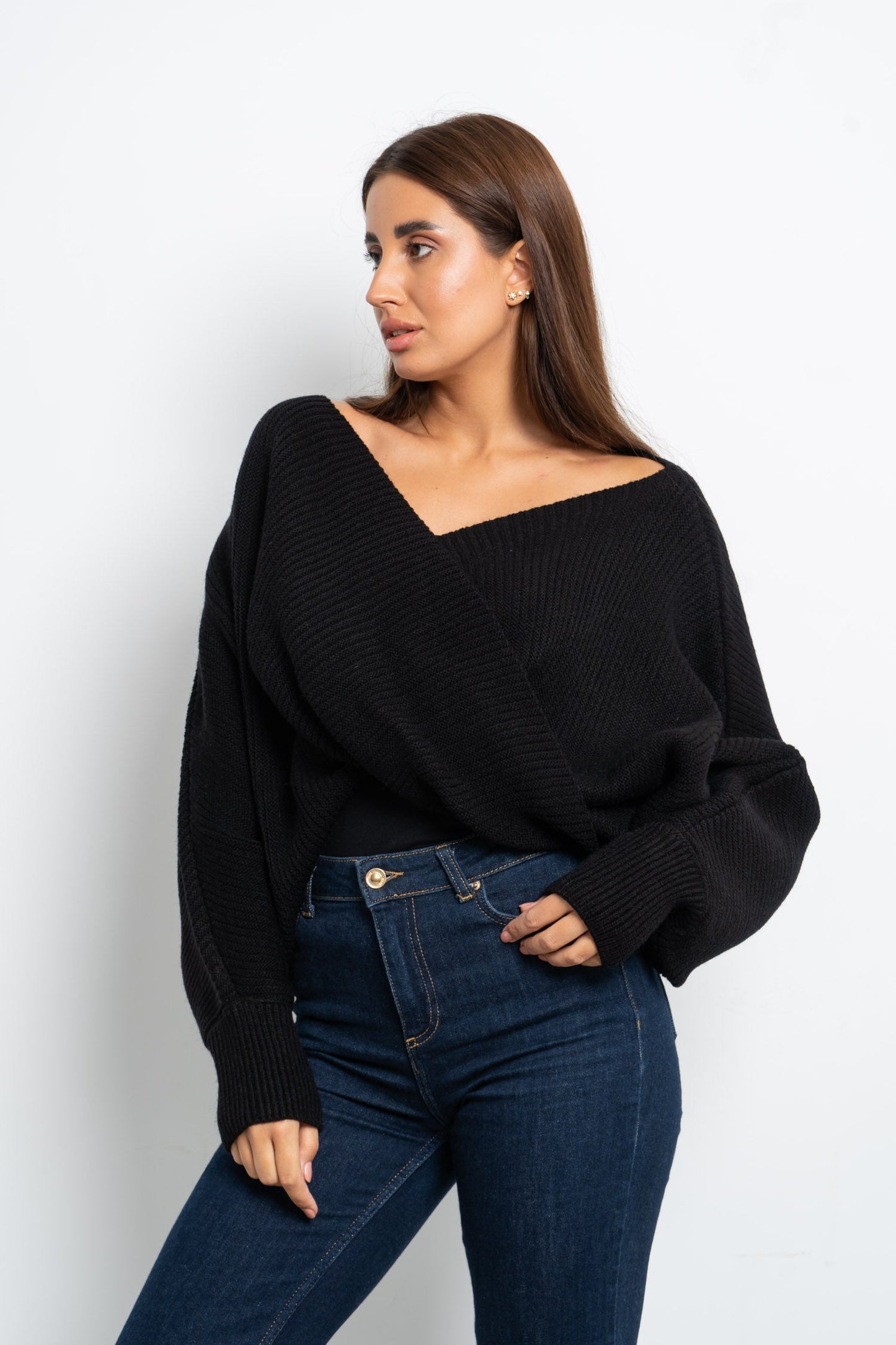 Twisted Knitted Pullover