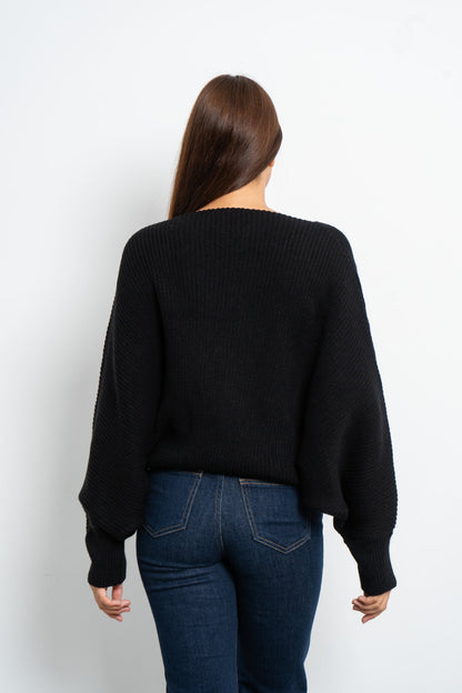 Twisted Knitted Pullover