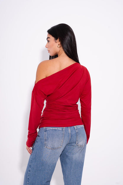 Cotton Hot Take Top – Red