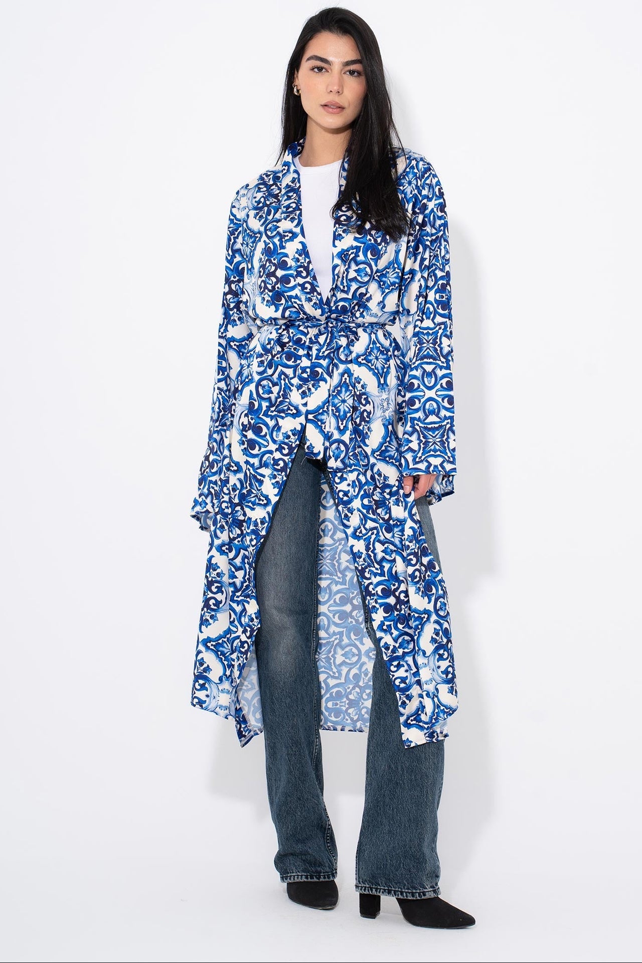 Azure Bloom Kaftan - Blue