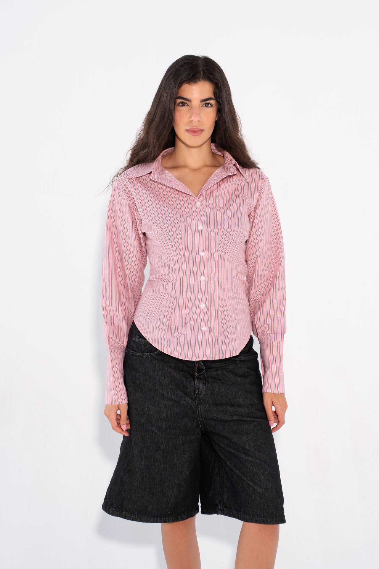 Dusty Rose Long Sleeves Shirt - Pink