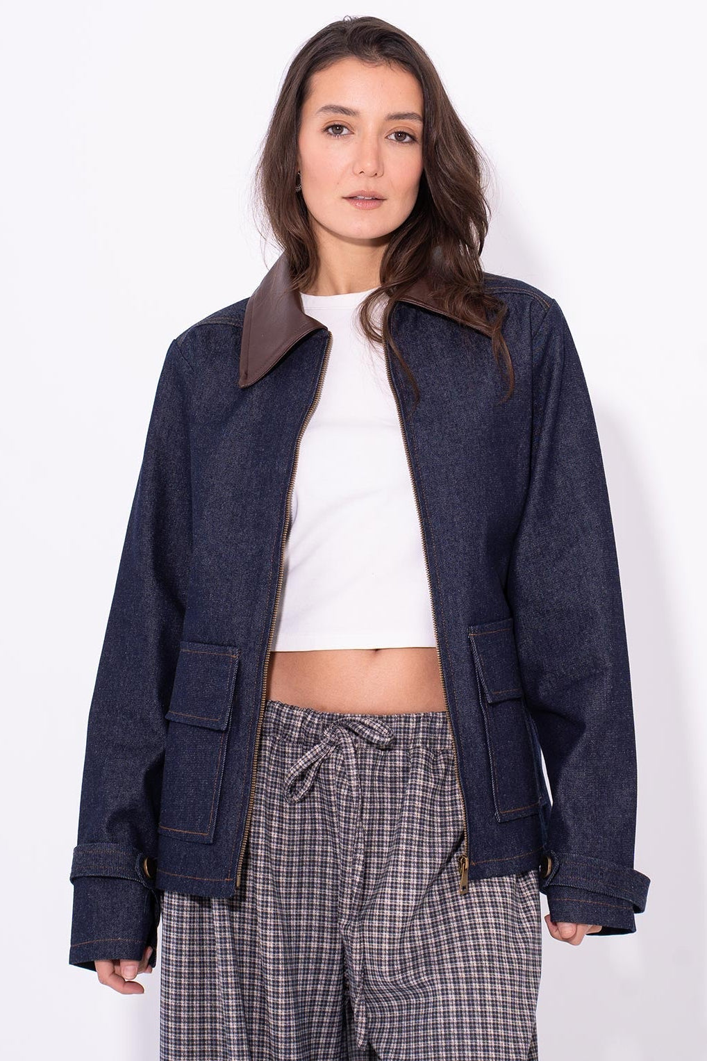 Workwear Boxy Jacket - Navy